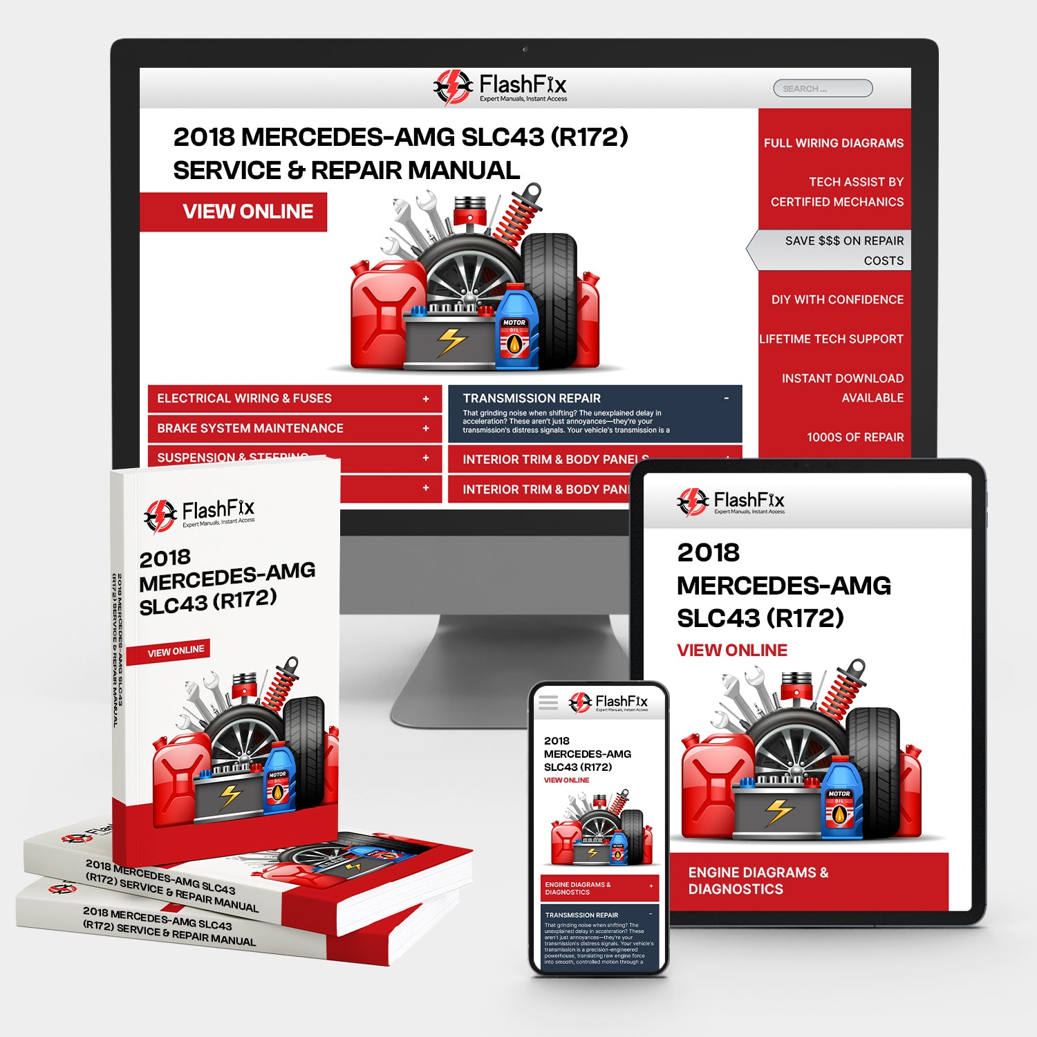2018 Mercedes-AMG SLC 43 (R172) Service & Repair Manual