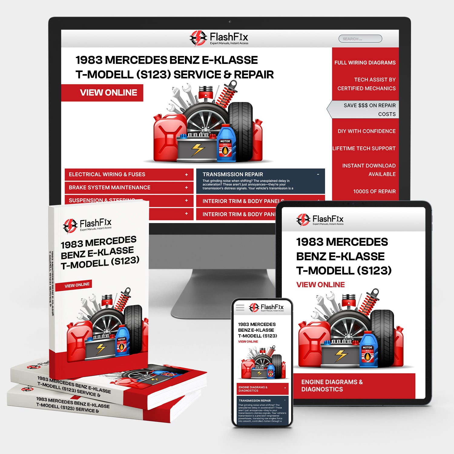 1983 Mercedes-Benz E-Klasse T-Modell (S123) Service & Repair Manual