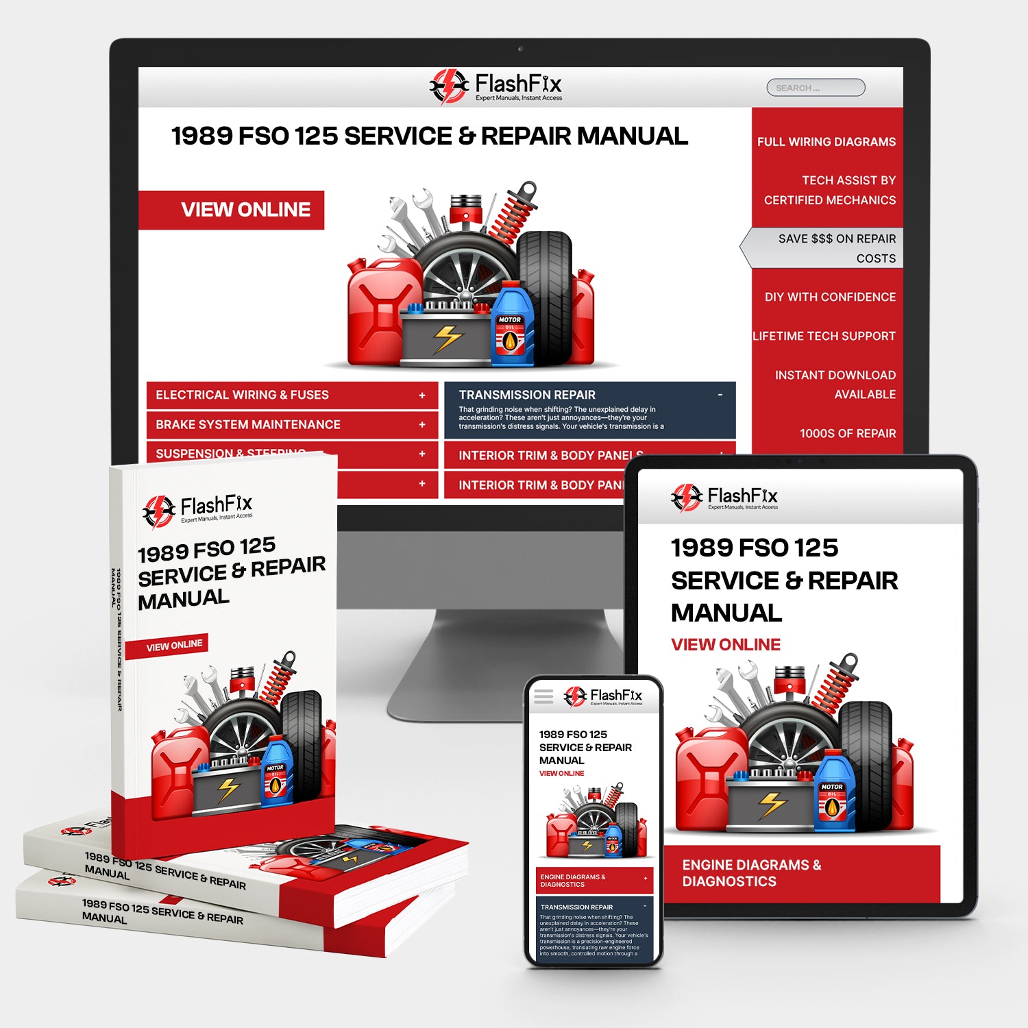 1989 Fso 125 Service & Repair Manual