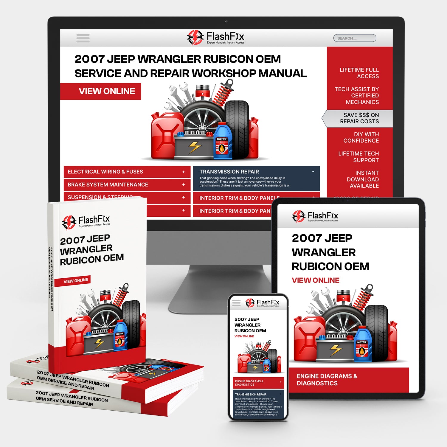 2007 JEEP Wrangler Rubicon OEM Service and Repair Workshop Manual