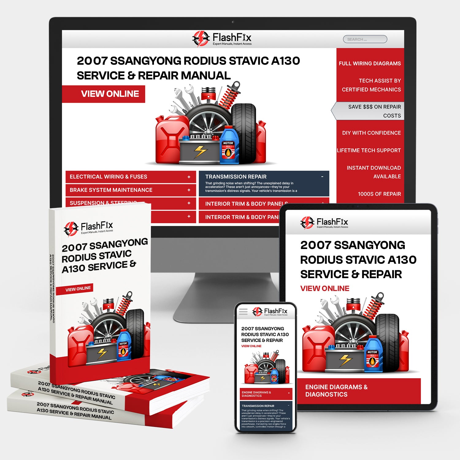 2007 Ssangyong Rodius Stavic A130 Service & Repair Manual