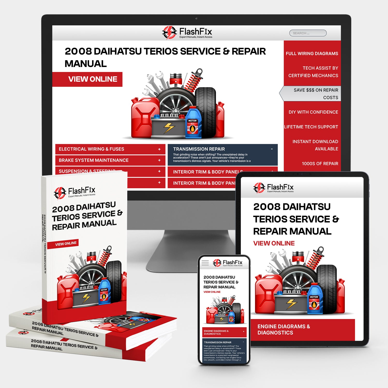 2008 Daihatsu Terios Service & Repair Manual