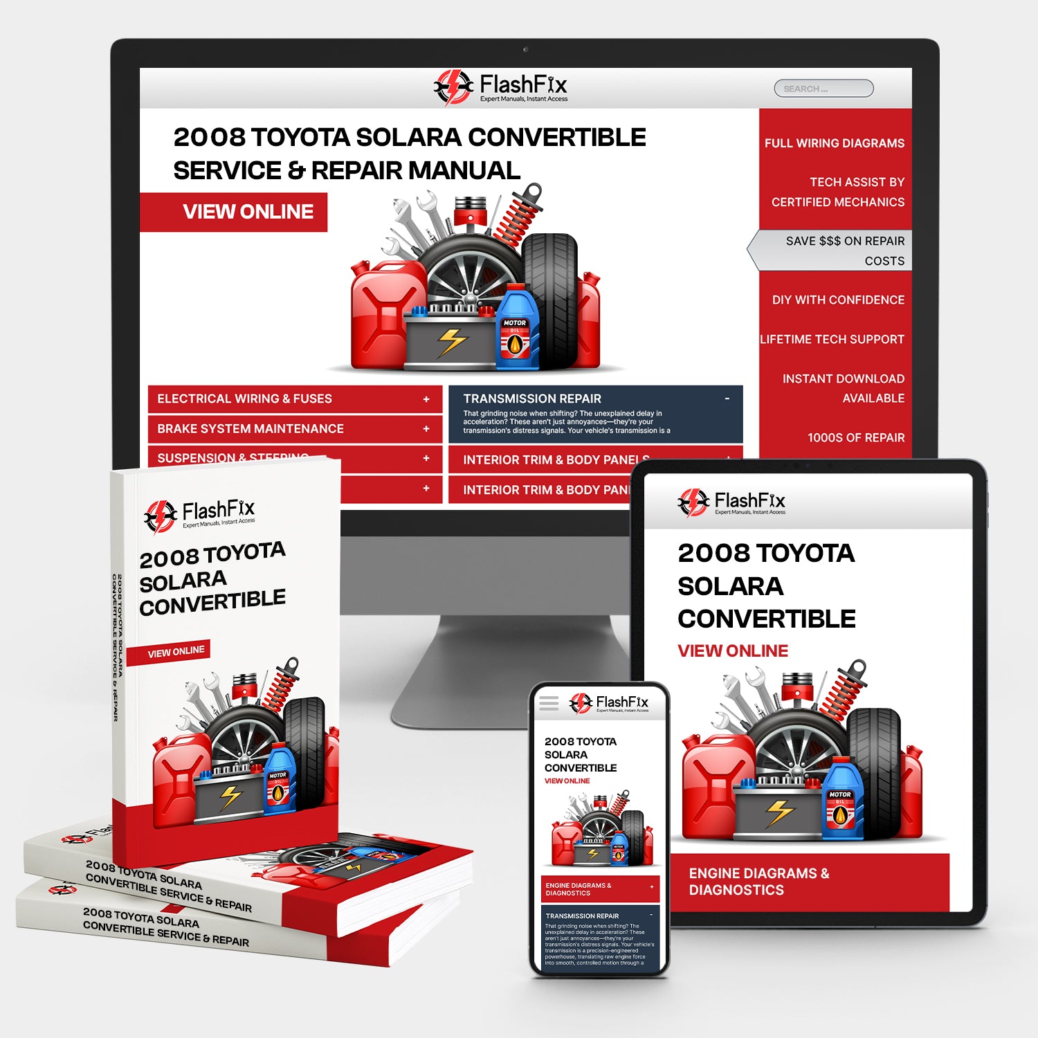 2008 Toyota Solara Convertible Service & Repair Manual