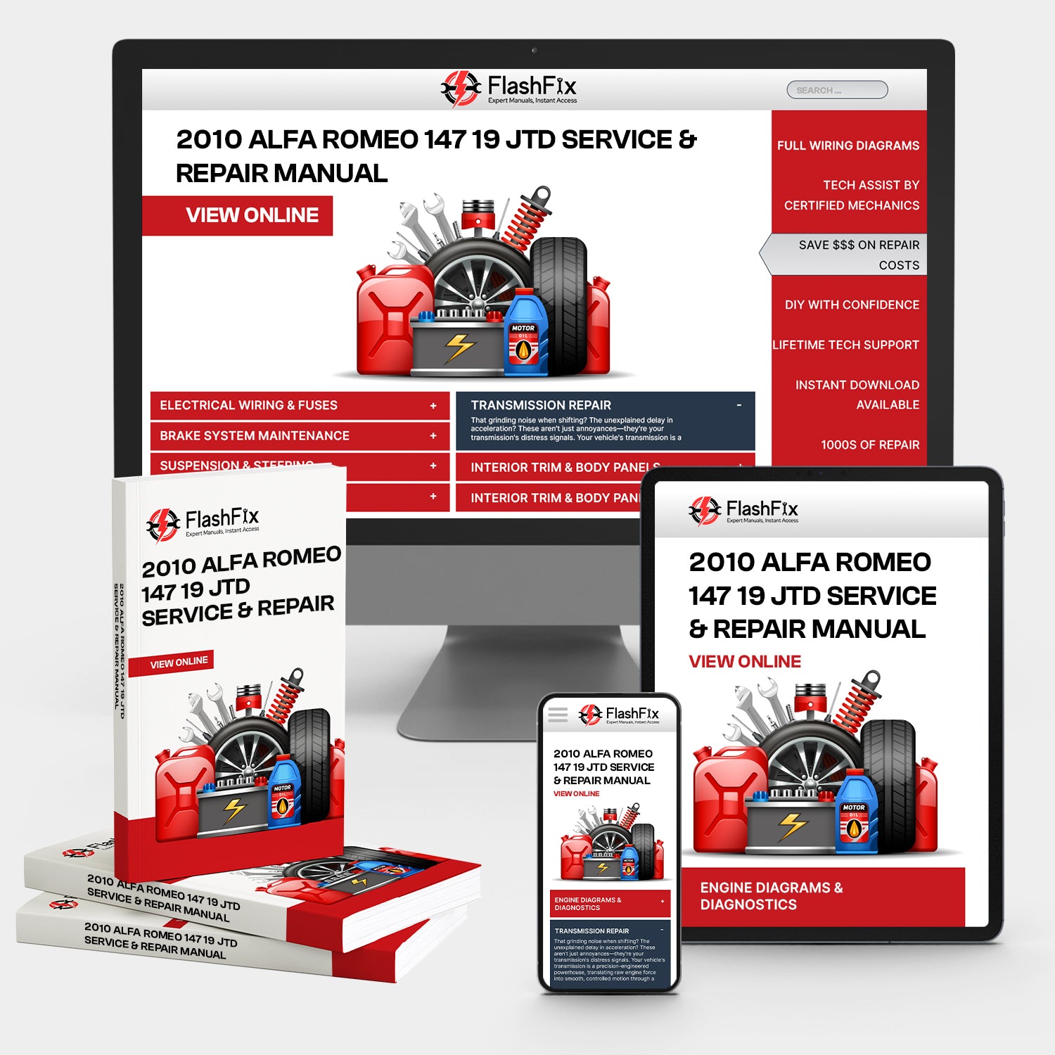 2010 Alfa Romeo 147 19 jtd Service & Repair Manual