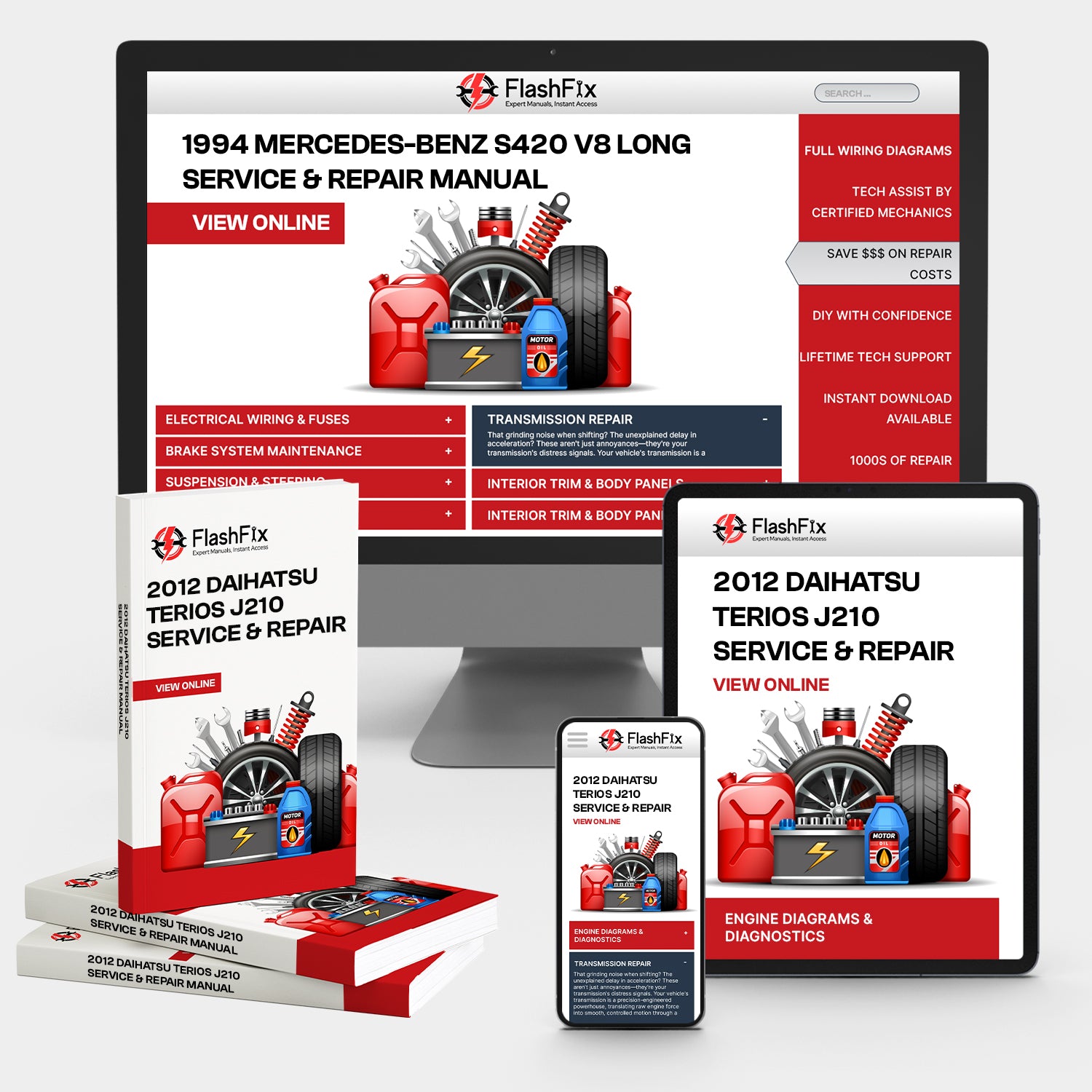 2012 Daihatsu Terios J210 Service & Repair Manual