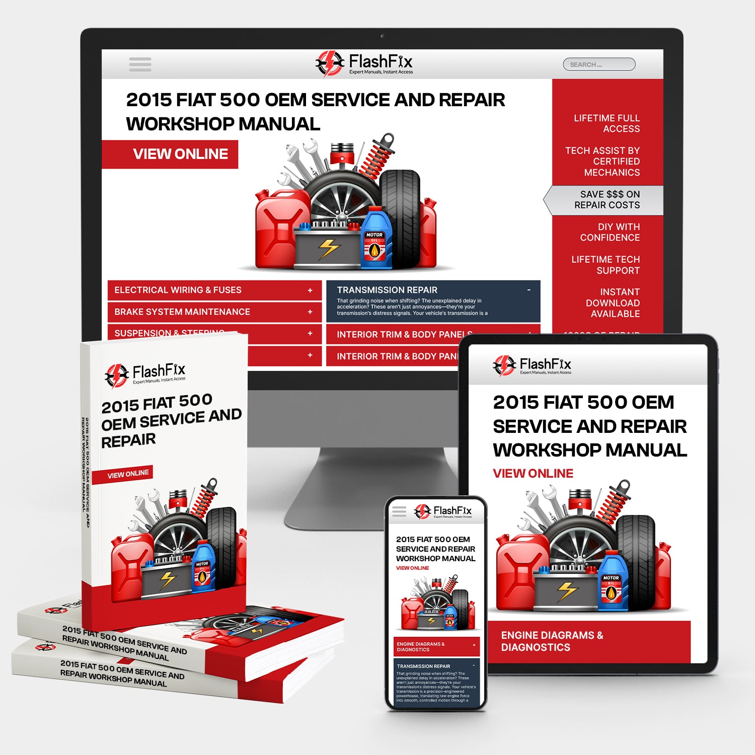 2015 FIAT 500 OEM Service and Repair Workshop Manual