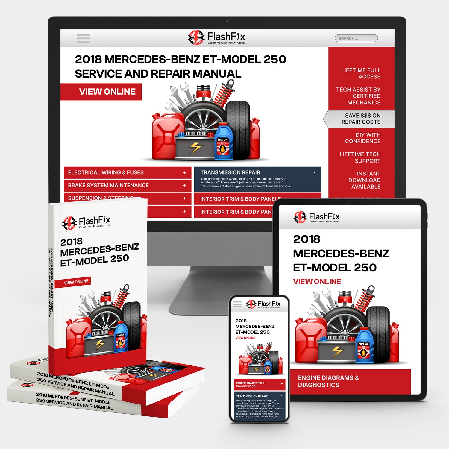 2018 Mercedes-Benz ET-Model 250 Service and Repair Manual