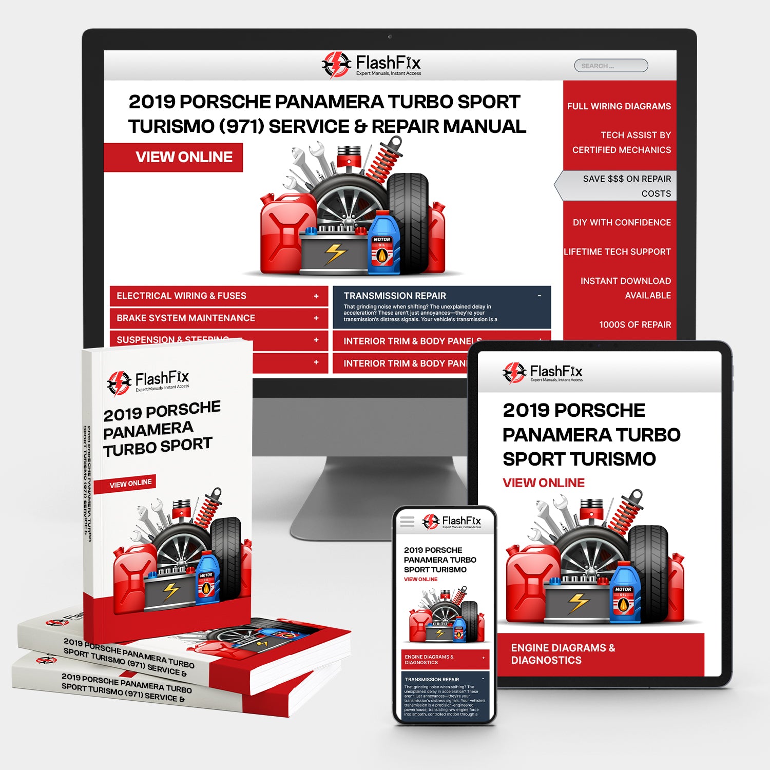 2019 Porsche Panamera Turbo Sport Turismo (971) Service & Repair Manual